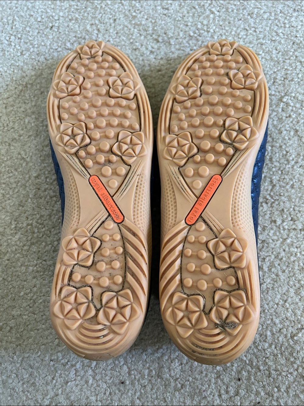 Royal Albartross Navy Quilted Leather Ballet Flats sz 9 - Picture 8 of 9